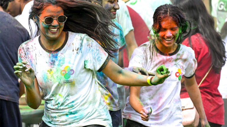 Indian students celebrate Holi at USC